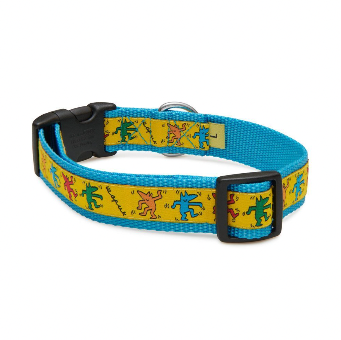 Canvas blue printed collar