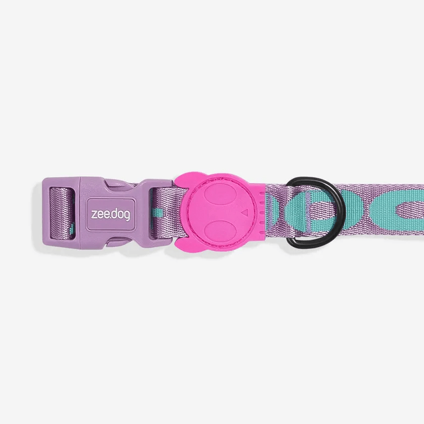 Purple printed necklace
