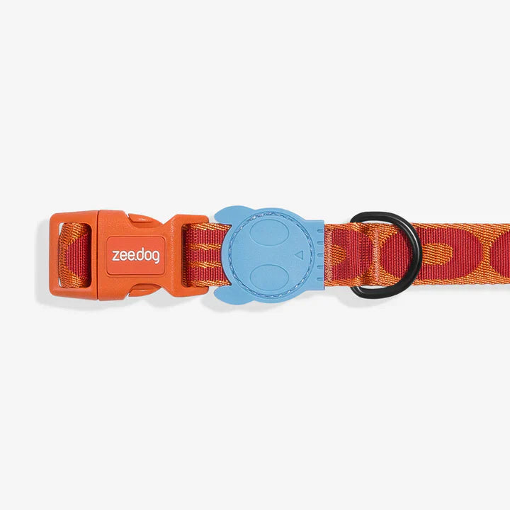 Orange braided collar