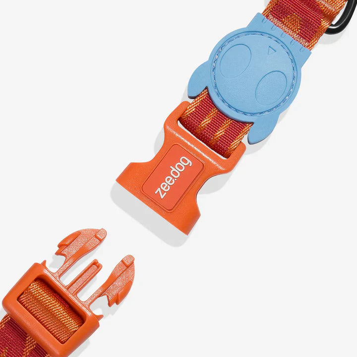 Orange braided collar