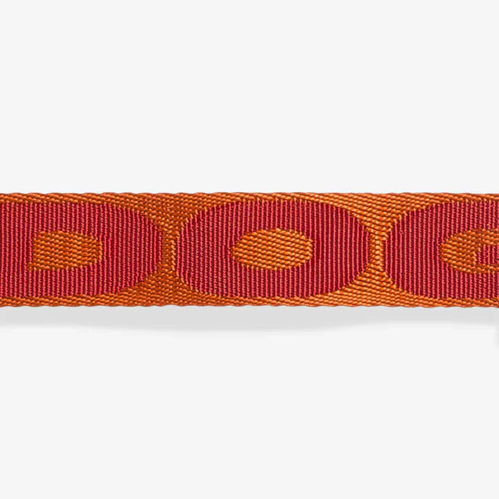 Orange braided collar