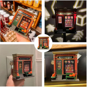 Bookstore Wallflower Projector Nightlight – 3D Mini Bookstore Lamp | Aromatherapy Diffuser & Dreamy Ambient Light for Cozy Spaces