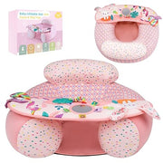 Inflatable Baby Floor Seat with Tray – Soft Supportive PVC Chair for 3–36 Months