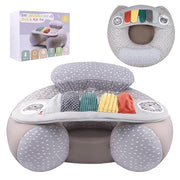 Inflatable Baby Floor Seat with Tray – Soft Supportive PVC Chair for 3–36 Months