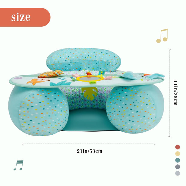 Inflatable Baby Floor Seat with Tray – Soft Supportive PVC Chair for 3–36 Months
