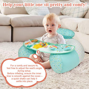 Inflatable Baby Floor Seat with Tray – Soft Supportive PVC Chair for 3–36 Months