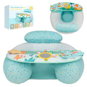 Inflatable Baby Floor Seat with Tray – Soft Supportive PVC Chair for 3–36 Months