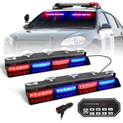 Emergency Strobe Light Bar Controller – 2 x 16.8-inch Amber Safety Light