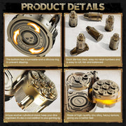 7-Piece Bullet Dice Set – Locked, Loaded & Ready to Roll! Spin the Revolver, Command the Table, Win in Style!