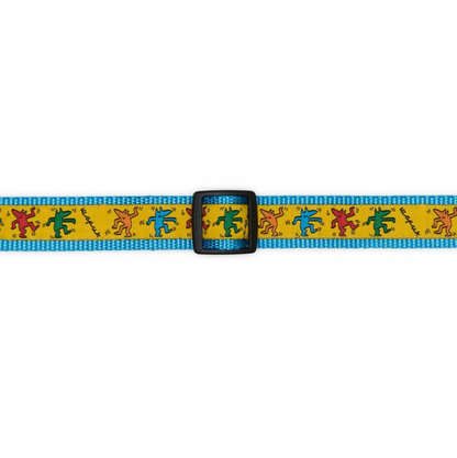 Canvas blue printed collar