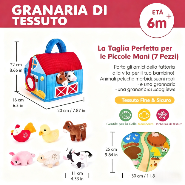 Fattoria delle Sorprese – Peluche con Suoni Reali degli Animali