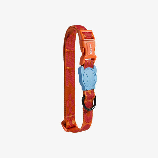 Orange braided collar